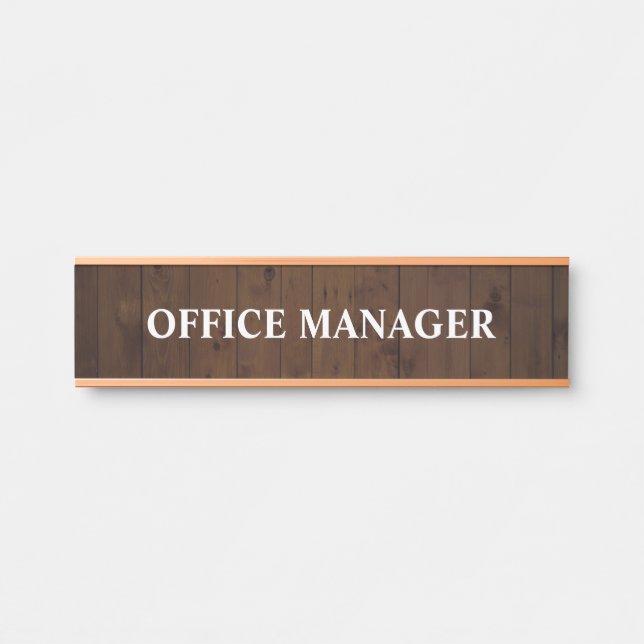 Plaque de nom de porte de bureau professionnel mod (Devant)