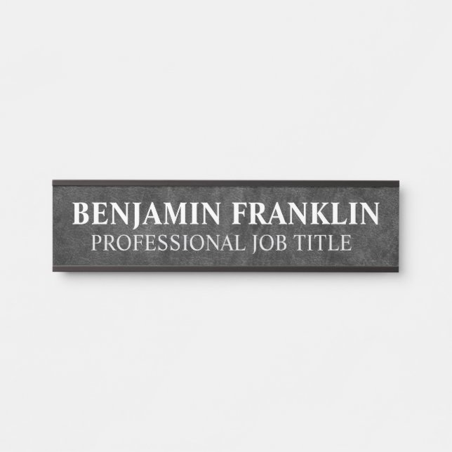 Plaque de nom de porte de bureau professionnel mod (Devant)
