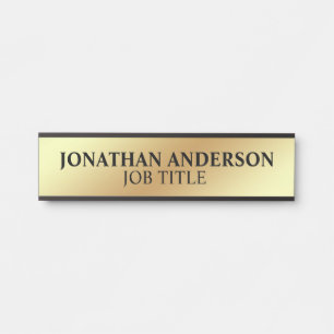 Plaque de nom de porte de bureau professionnel mod