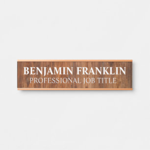 Plaque de nom de porte de bureau professionnel mod