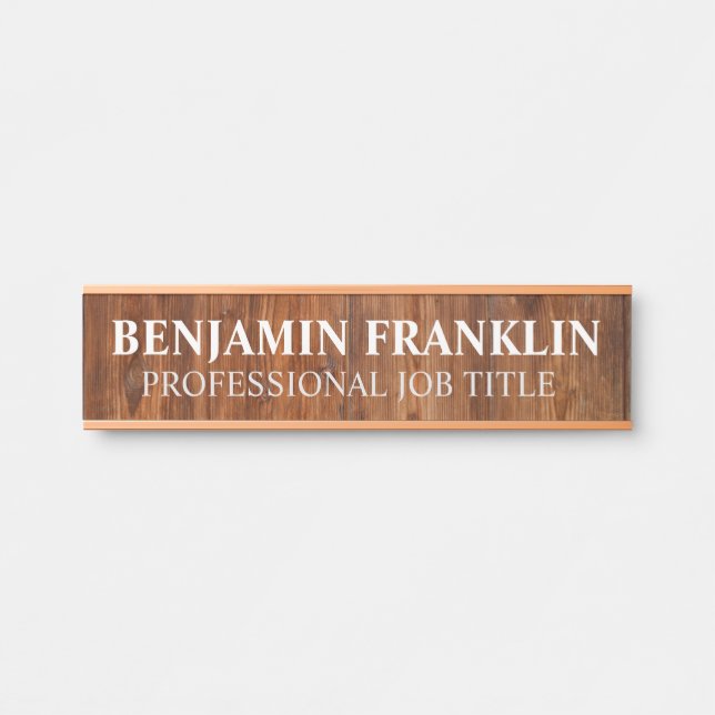 Plaque de nom de porte de bureau professionnel mod (Devant)