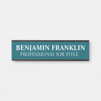 Plaque de nom de porte de bureau professionnel mod