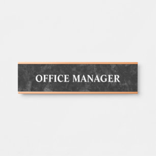 Plaque de nom de porte de bureau professionnel mod
