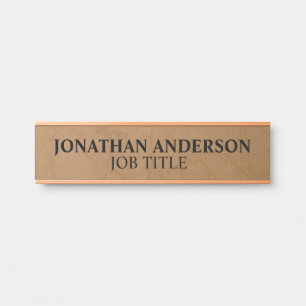 Plaque de nom de porte de bureau professionnel mod