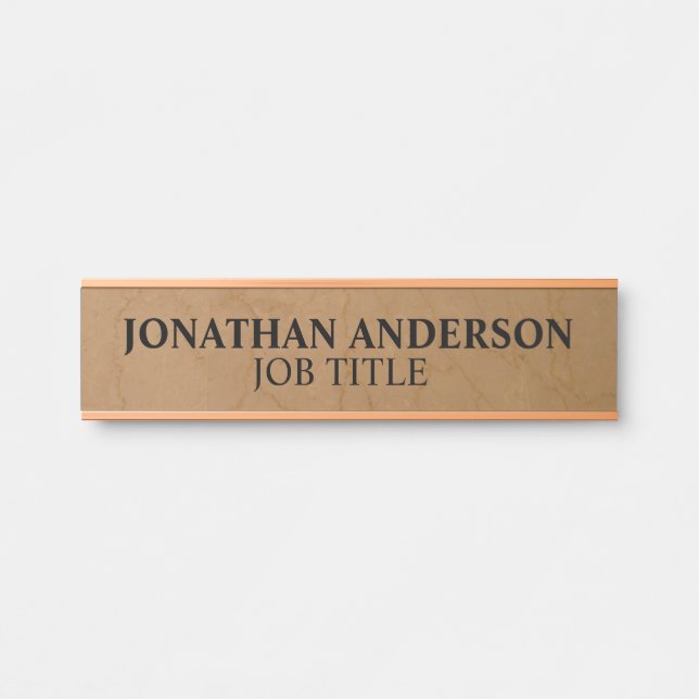 Plaque de nom de porte de bureau professionnel mod (Devant)
