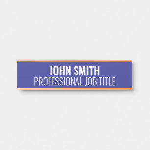 Plaque de nom de porte de bureau professionnel mod