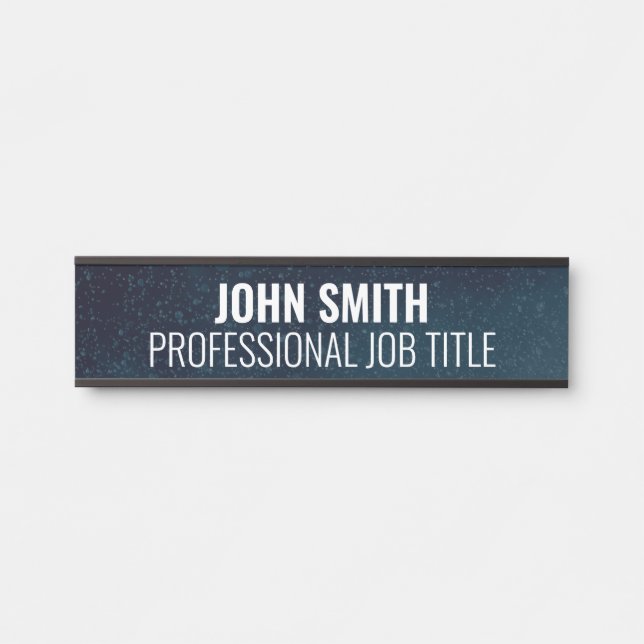 Plaque de nom de porte de bureau professionnel mod (Devant)