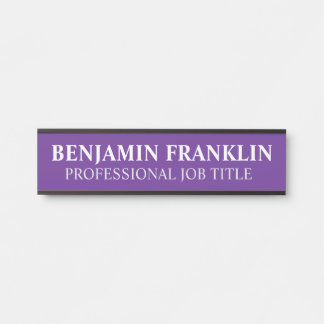 Plaque de nom de porte de bureau professionnel mod