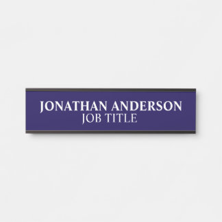 Plaque de nom de porte de bureau professionnel mod