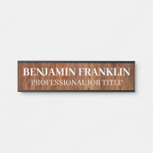 Plaque de nom de porte de bureau professionnel mod