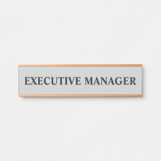 Plaque de nom de porte de bureau professionnel mod
