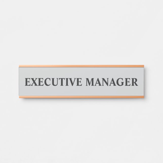 Plaque de nom de porte de bureau professionnel mod (Devant)