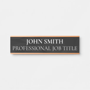 Plaque de nom de porte de bureau professionnel mod