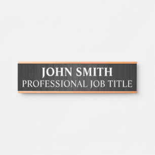 Plaque de nom de porte de bureau professionnel mod