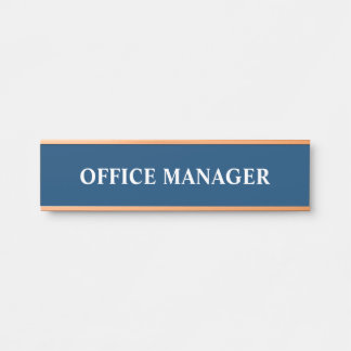 Plaque de nom de porte de bureau professionnel mod
