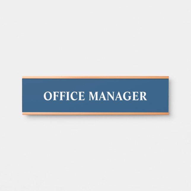 Plaque de nom de porte de bureau professionnel mod (Devant)