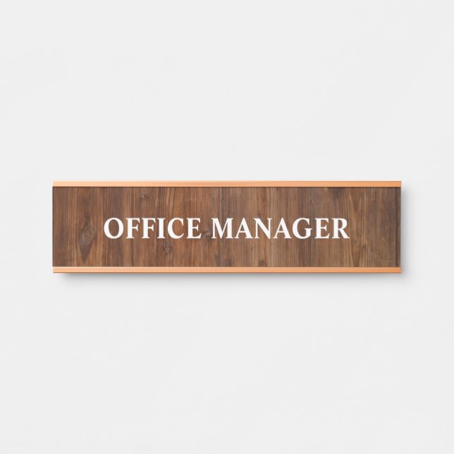Plaque de nom de porte de bureau professionnel mod (Devant)