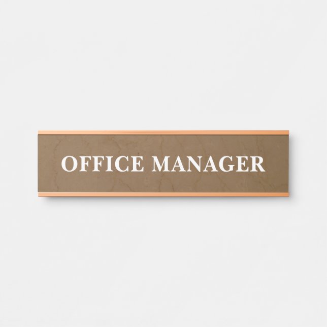 Plaque de nom de porte de bureau professionnel mod (Devant)