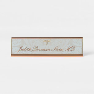 Plaque de nom de professionnel de la médecine élég