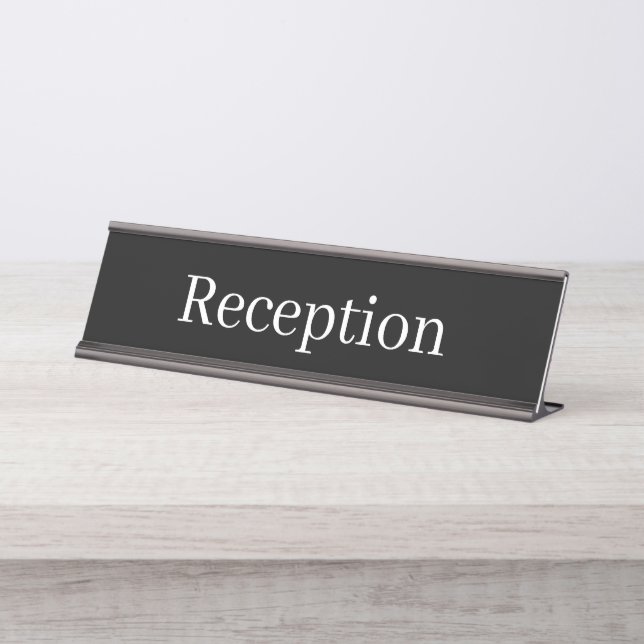 Plaque de nom du bureau d'accueil (Devant)