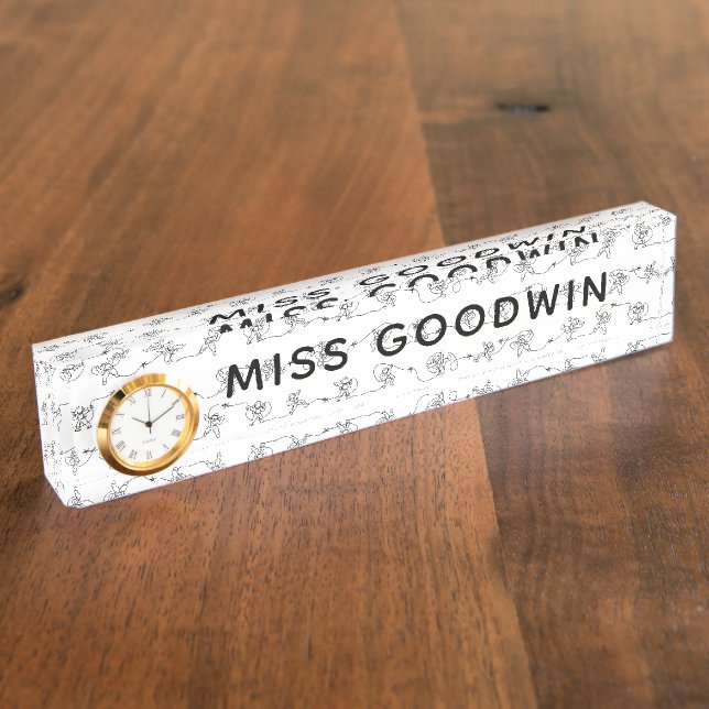 Plaque de nom du bureau de l'astronaute (Taille)