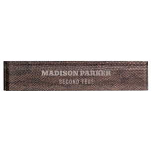 Plaque de nom du bureau d'impression Snakeskin Bro