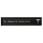 Plaque de nom du bureau Monogramme Doctor