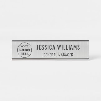 Plaque de Nom Personnalisée | Étiquette de Bureau 