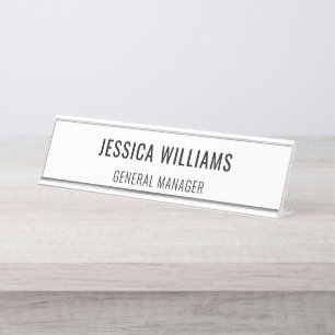 Plaque de Nom Personnalisée Étiquette de Bureau