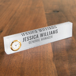 Plaque de Nom Personnalisée | Étiquette de Bureau 
