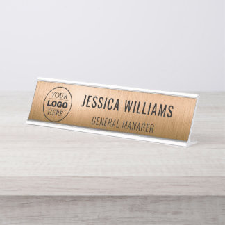 Plaque de Nom Personnalisée | Étiquette de Bureau 