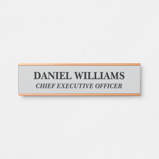 Plaque de nom personnalisée professionnelle pour p