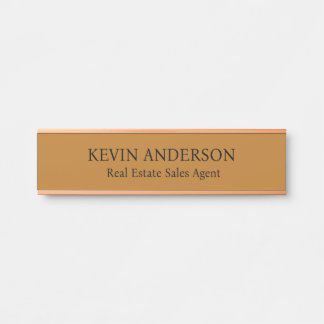 Plaque de nom personnalisée professionnelle pour p