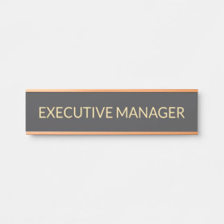 Plaque de nom personnalisée professionnelle pour p