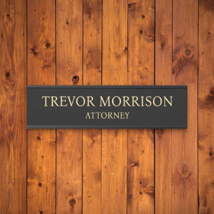 Plaque de nom personnalisée professionnelle pour p