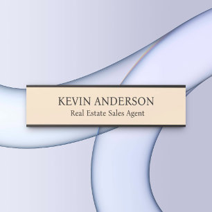 Plaque de nom personnalisée professionnelle pour p
