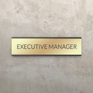 Plaque de nom personnalisée professionnelle pour p
