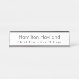 Plaque de nom pour bureau ou mur HAMbyWG