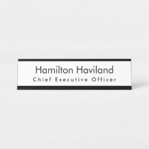 Plaque de nom pour bureau ou mur HAMbyWG