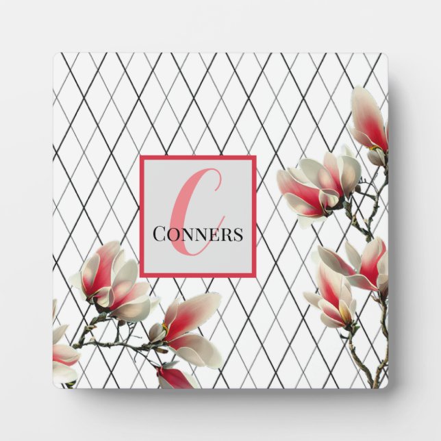 Plaque de plateau monogramme avec de l'acier (Devant)