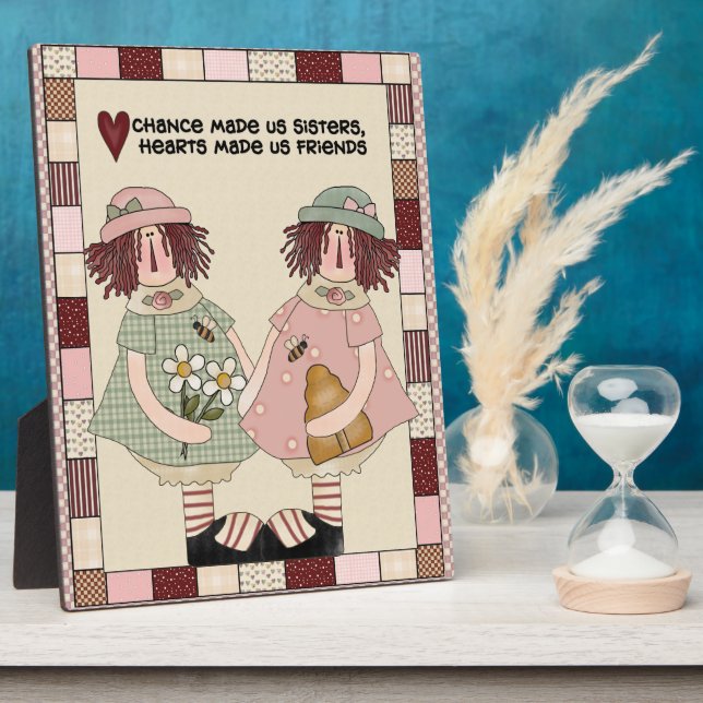 Plaque de poème de sœurs (Côté)