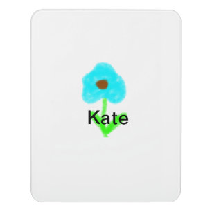 Plaque De Porte Couleur d'eau bleu vert ajouter votre nom texte pe