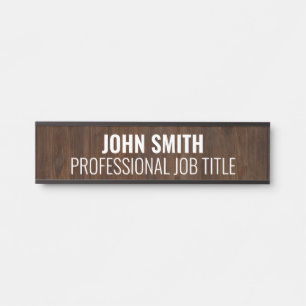Plaque de porte de bureau moderne pour professionn