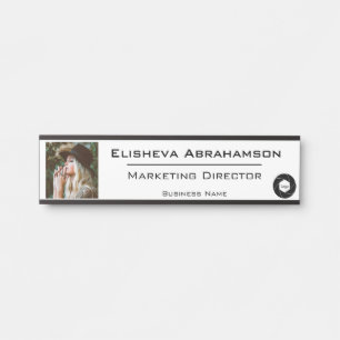 Plaque de porte de bureau nominative