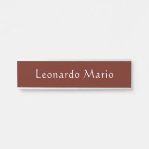 Plaque de porte de nom de bureau professionnel 
