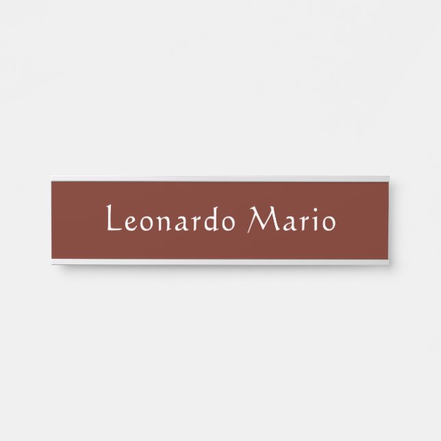 Plaque de porte de nom de bureau professionnel  (Devant)