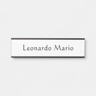 Plaque de porte de nom de bureau professionnel 