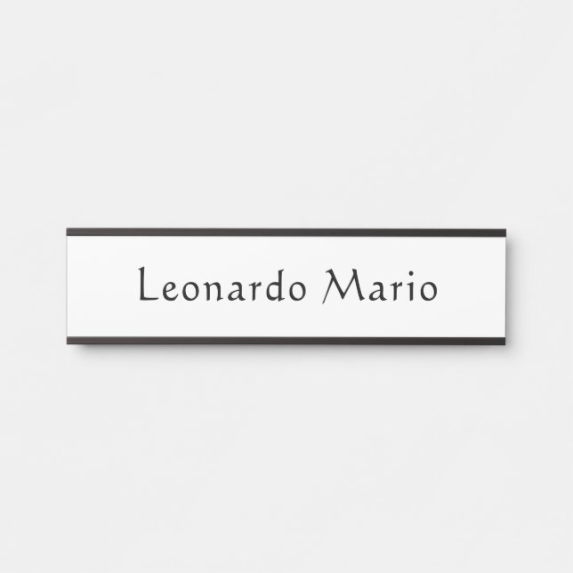 Plaque de porte de nom de bureau professionnel  (Devant)