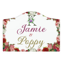 joli panneau de décrochage rose