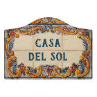 Panneau de la maison espagnole (texte personnalisa
